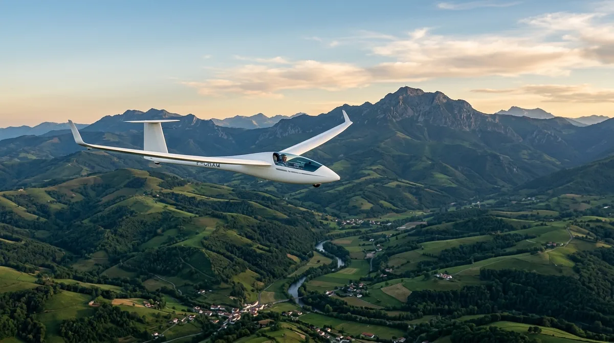 Vol à voile à Itxassou : baptême en planeur, conditions et centre vélivole basque